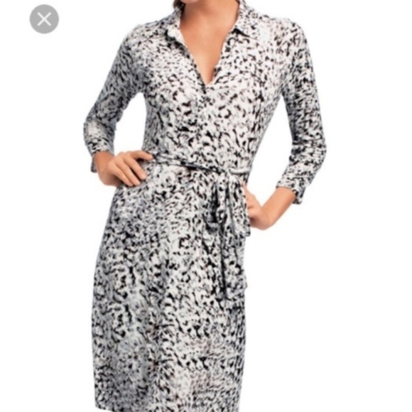 CAbi Dresses & Skirts - Polo Neck Stretch T-Shirt Dress with 12" Placket